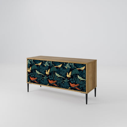 FOWL ORNAMENT Kompakt TV-bänk med 2 dörrar