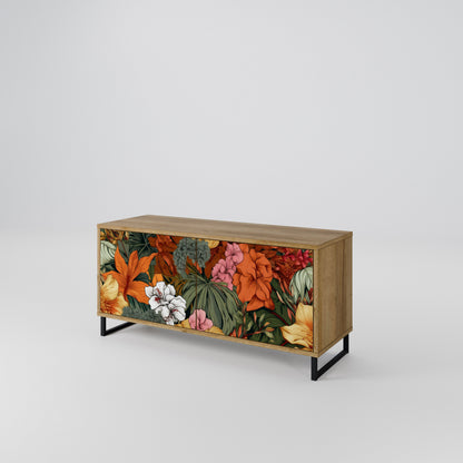 RADIANT FLORA Kompakt TV-bänk med 2 dörrar