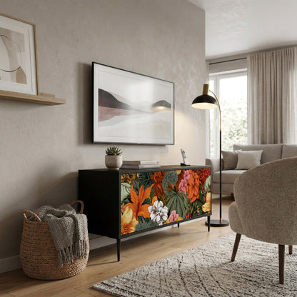 RADIANT FLORA Kompakt TV-bänk med 2 dörrar
