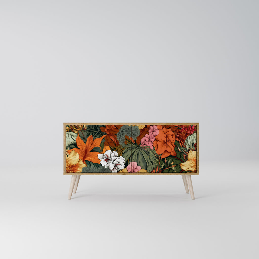 RADIANT FLORA Compact 2-Door TV Cabinet