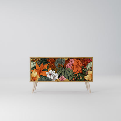 RADIANT FLORA Kompakt TV-bänk med 2 dörrar