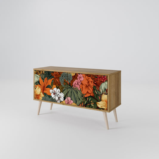 RADIANT FLORA Kompakt TV-bänk med 2 dörrar