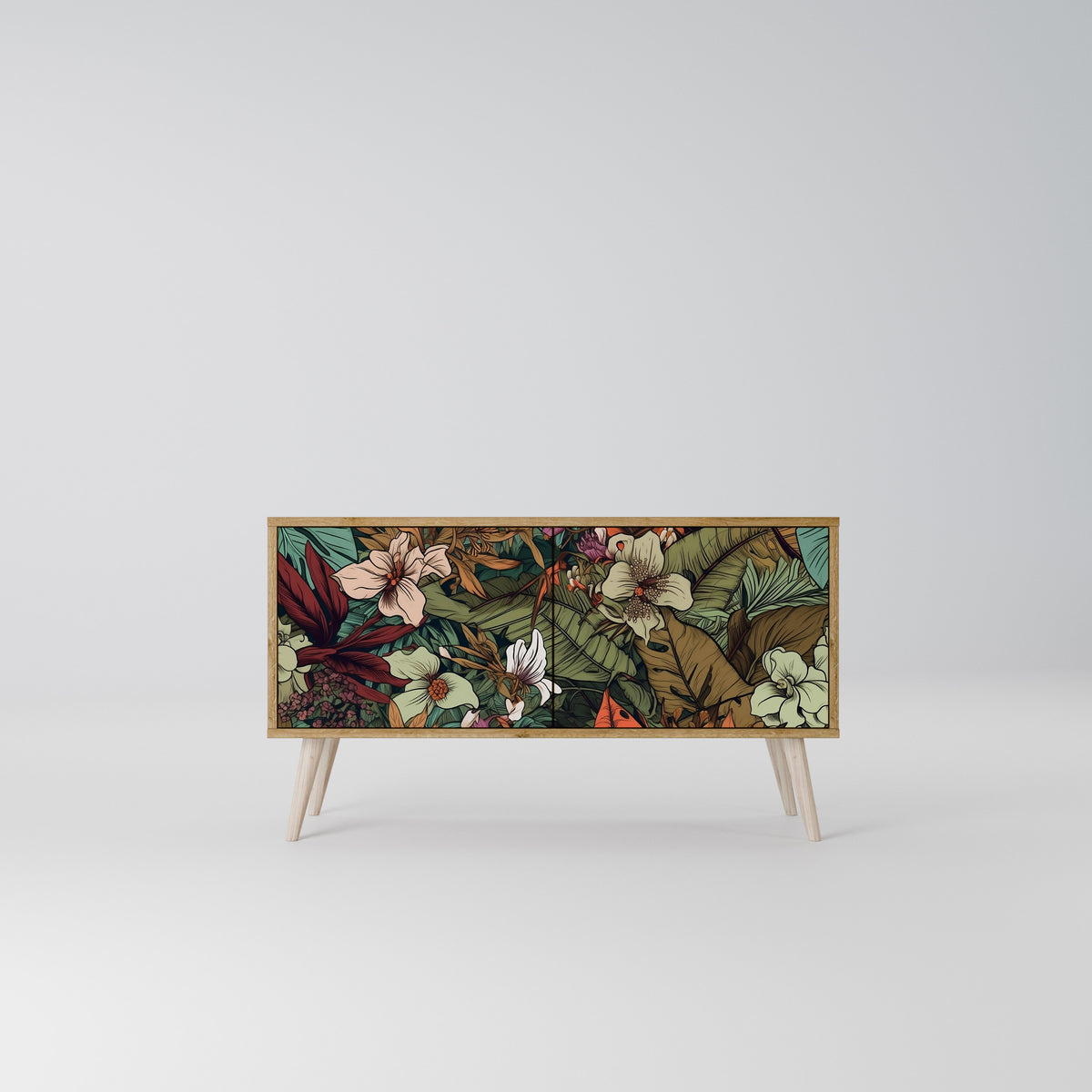 BOTANICAL EMERGENCE Kompakt TV-bänk med 2 dörrar
