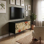 BLOOMING HARMONY Compact 2-Door TV Cabinet