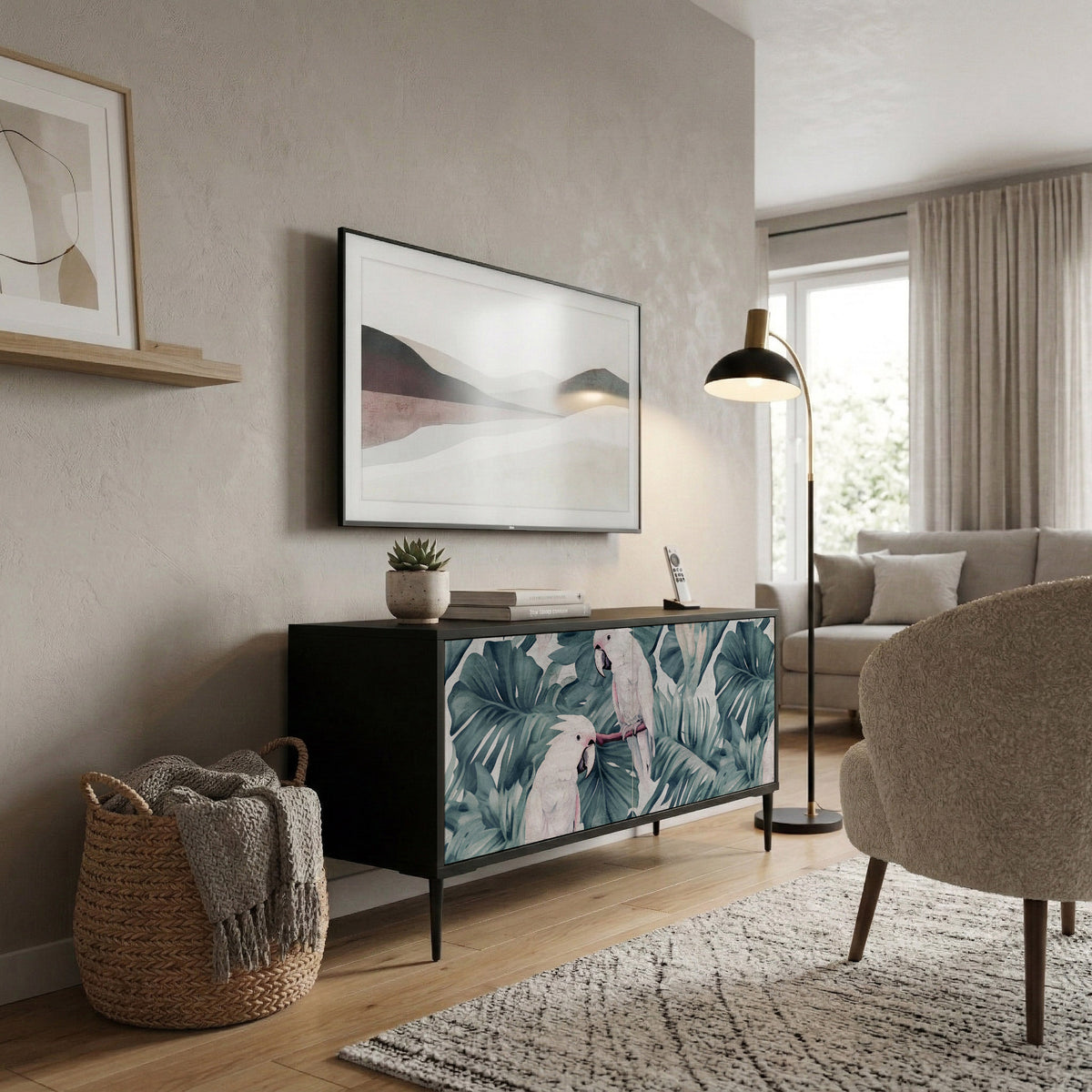 POPINJAY LOOK Kompakt TV-bänk med 2 dörrar