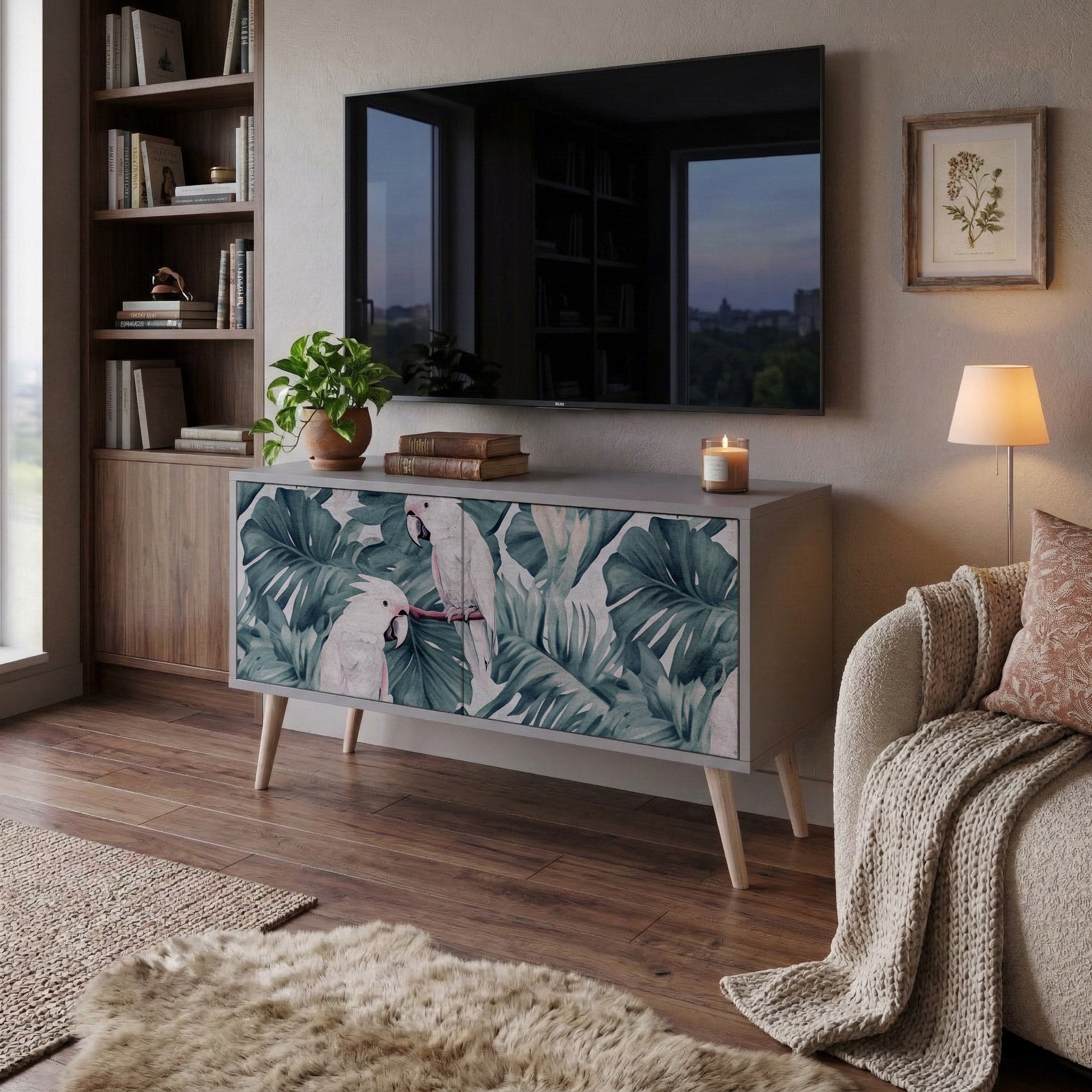 POPINJAY LOOK Kompakt TV-bänk med 2 dörrar