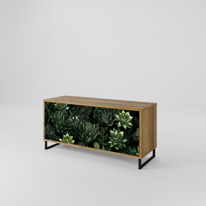 SUCCULENT JUNGLE Kompakt TV-bänk med 2 dörrar