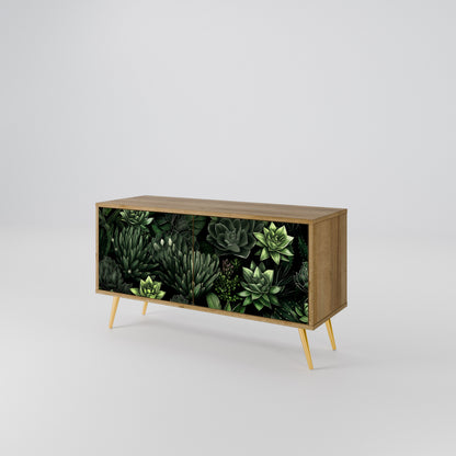 SUCCULENT JUNGLE Kompakt TV-bänk med 2 dörrar