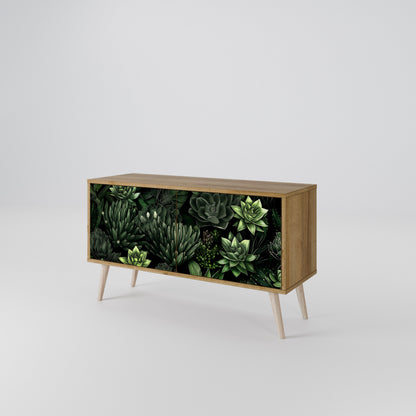 SUCCULENT JUNGLE Kompakt TV-bänk med 2 dörrar