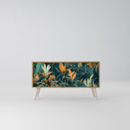 FLORAL SERENITY Kompakt TV-bänk med 2 dörrar