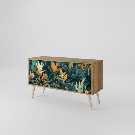 FLORAL SERENITY Kompakt TV-bänk med 2 dörrar