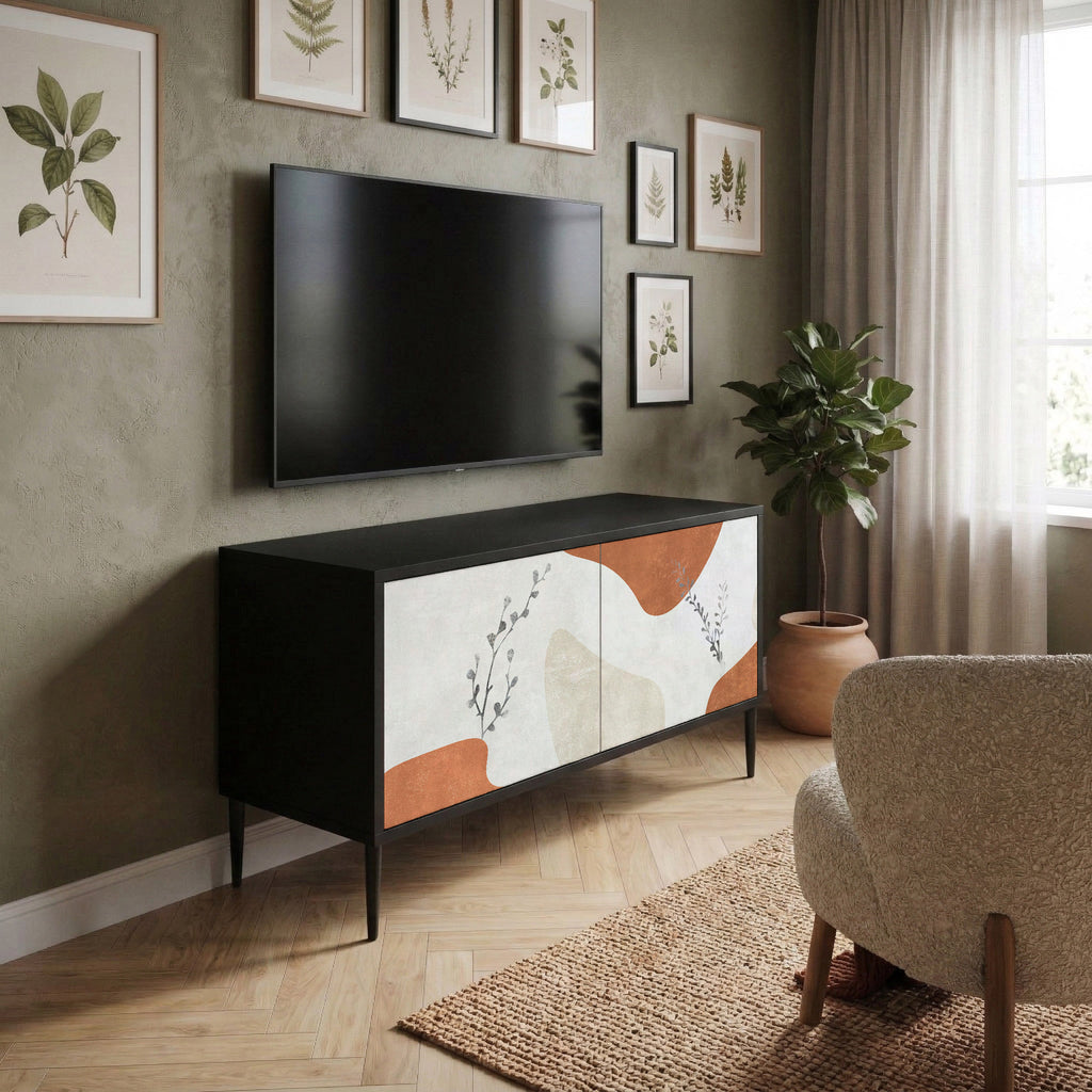 TRANQUIL TWIG Kompakt TV-bänk med 2 dörrar