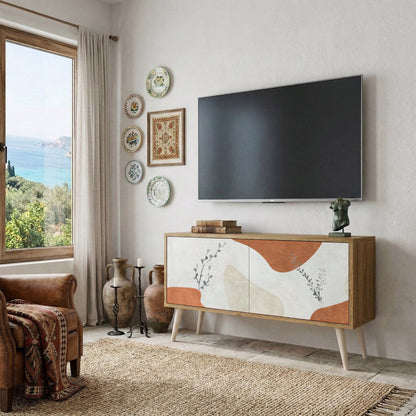 TRANQUIL TWIG Kompakt TV-bänk med 2 dörrar