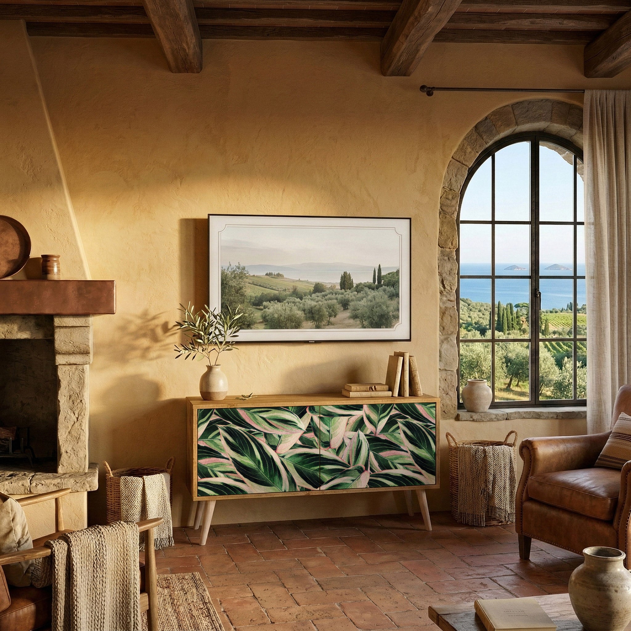 EERIE STROMANTHE Kompakt TV-bänk med 2 dörrar