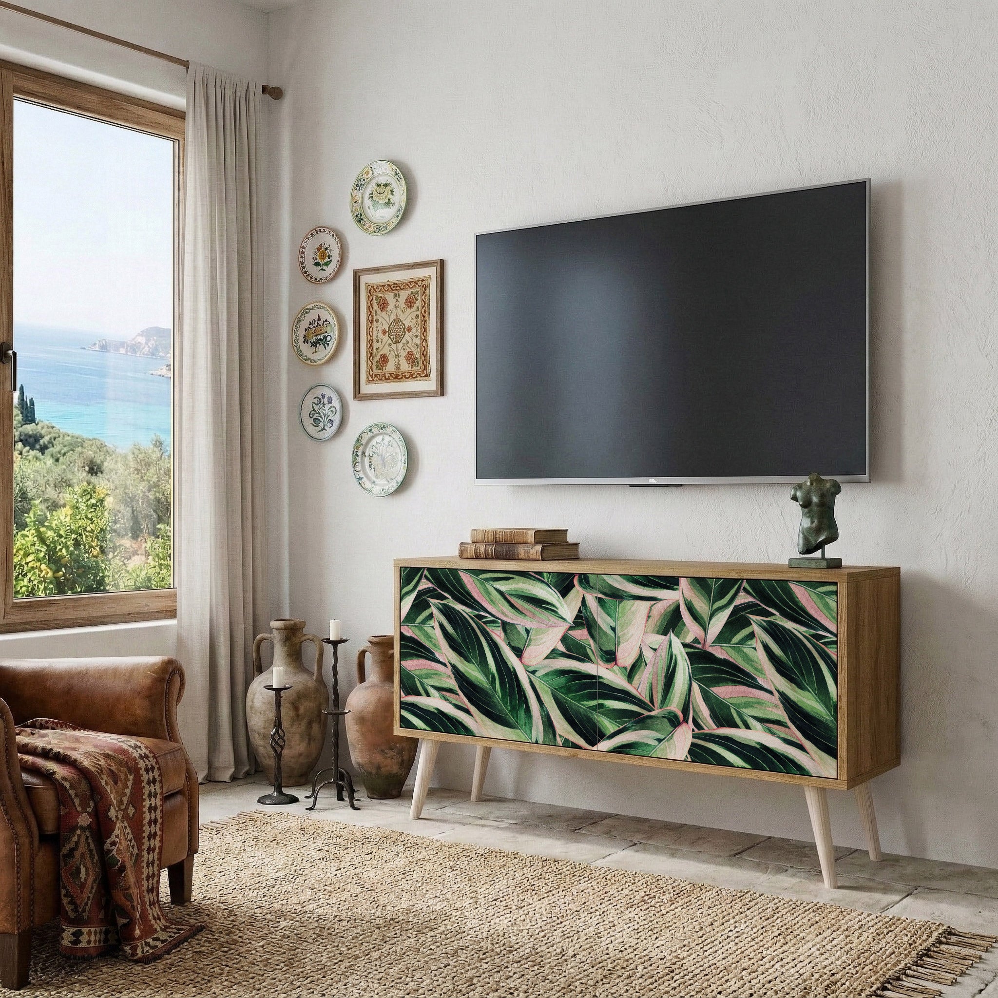 EERIE STROMANTHE Kompakt TV-bänk med 2 dörrar