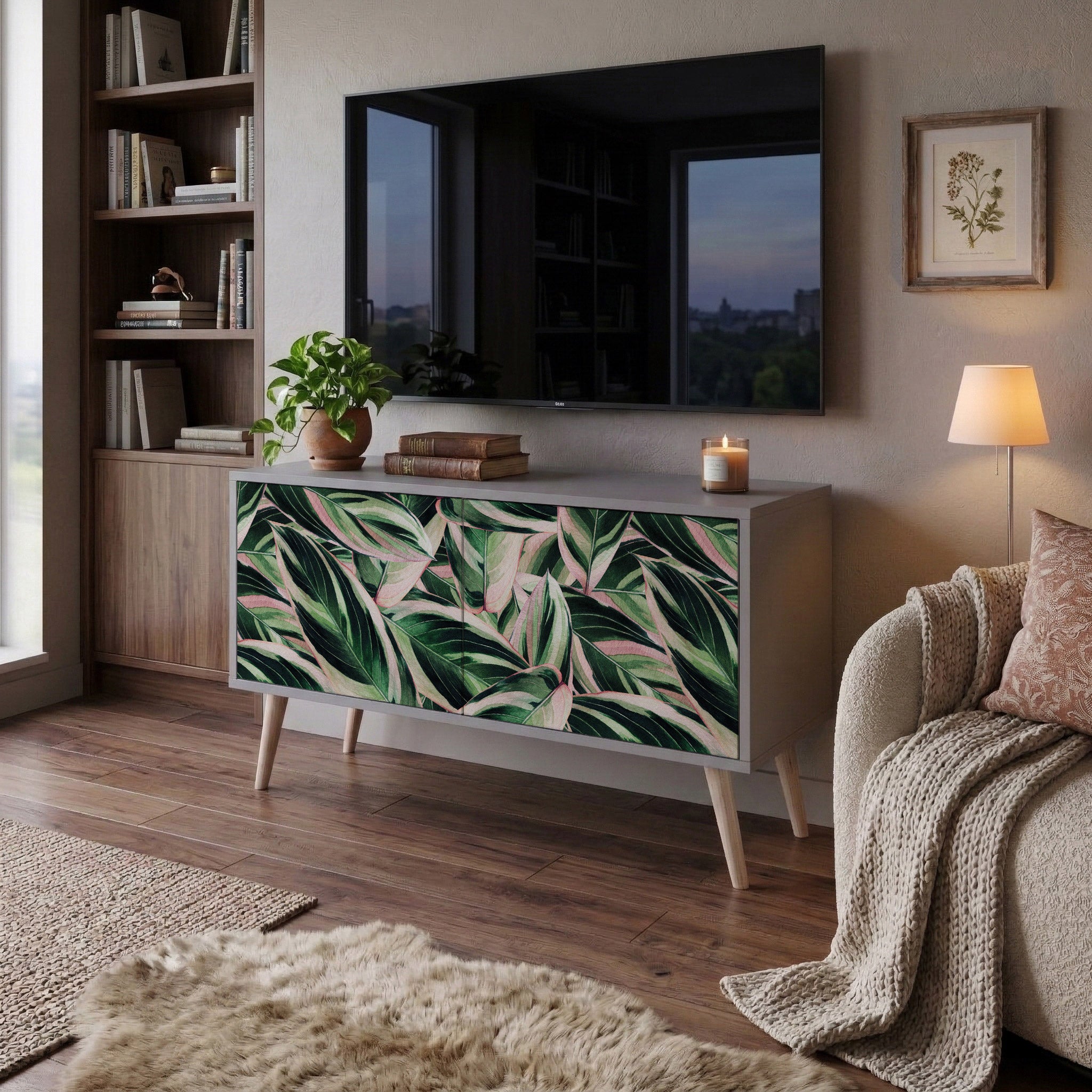 EERIE STROMANTHE Kompakt TV-bänk med 2 dörrar