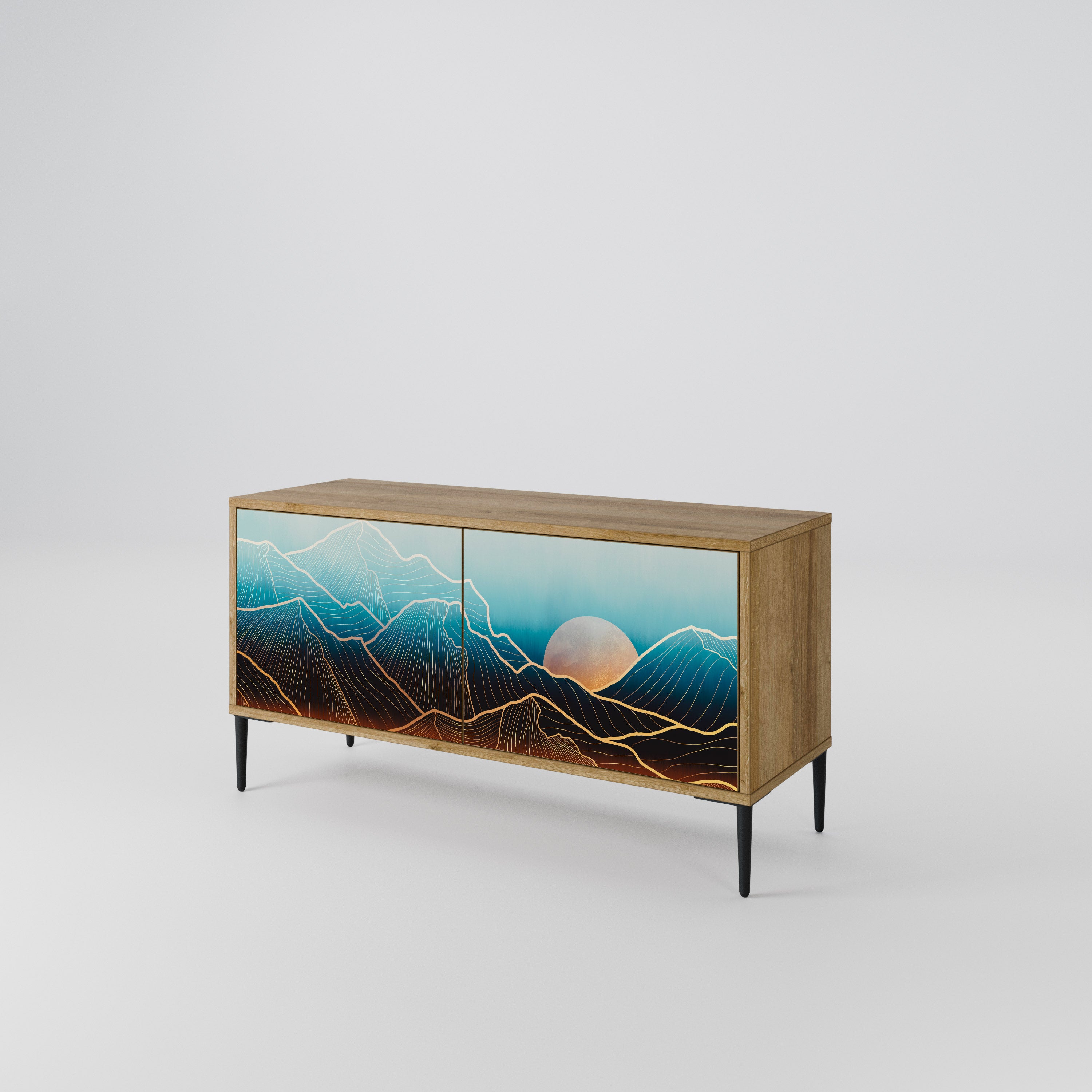 LUNAR SECRETS Compact 2-Door TV Cabinet