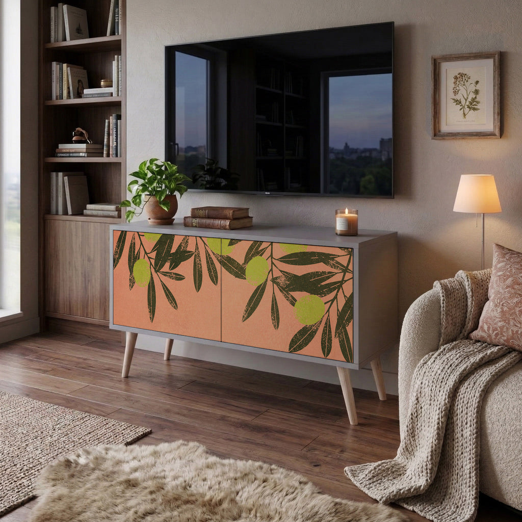 JUICY OLIVES Compact 2-Door TV Cabinet