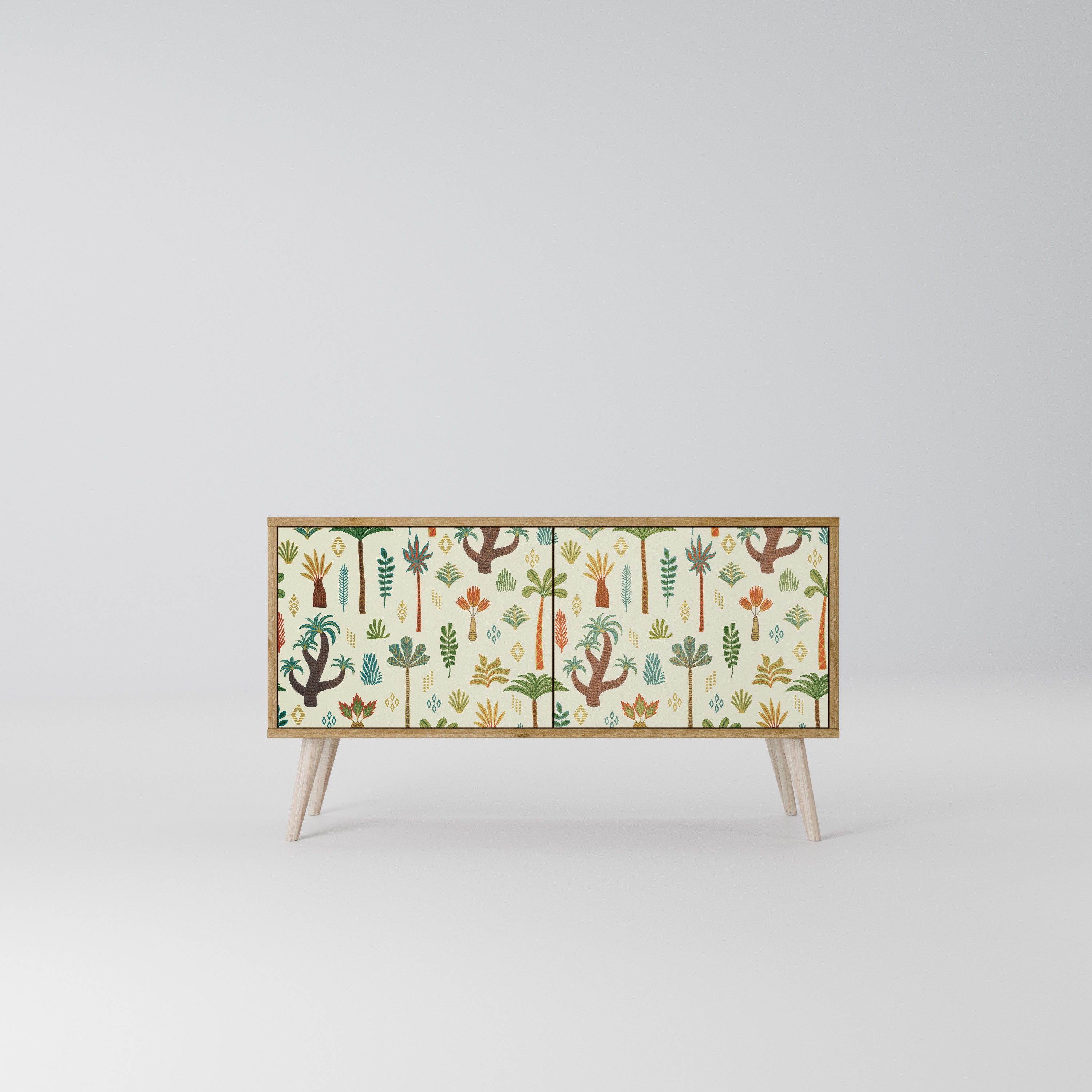 PALM SPRING Kompakt TV-bänk med 2 dörrar