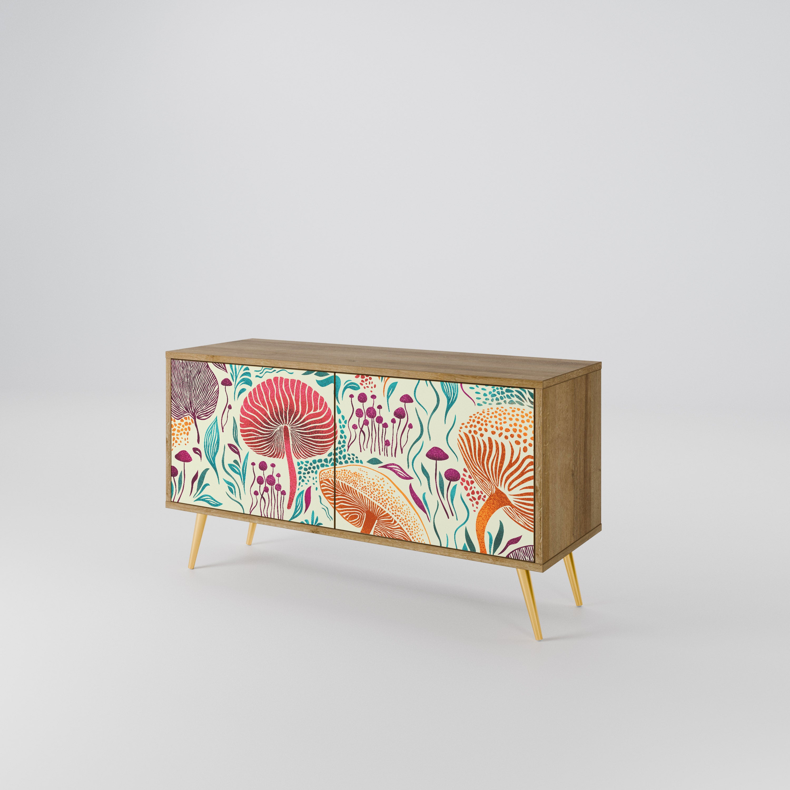 FUNGUS FANTASY Compact 2-Door TV Cabinet