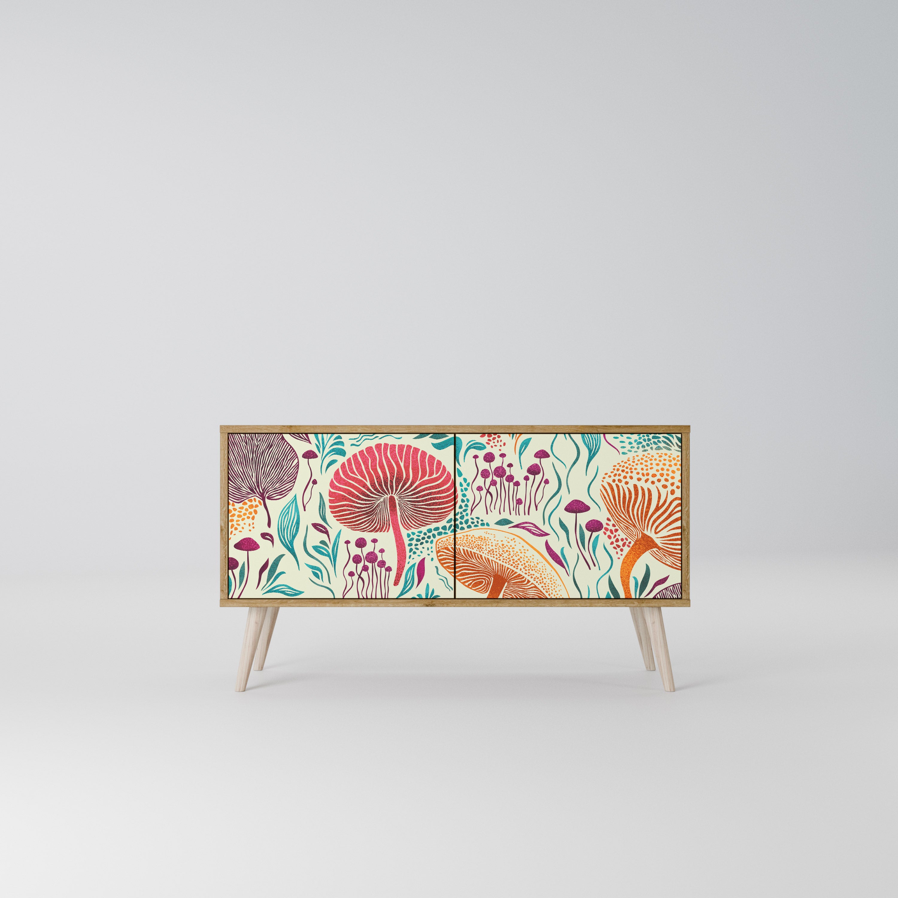 FUNGUS FANTASY Kompakt TV-bänk med 2 dörrar