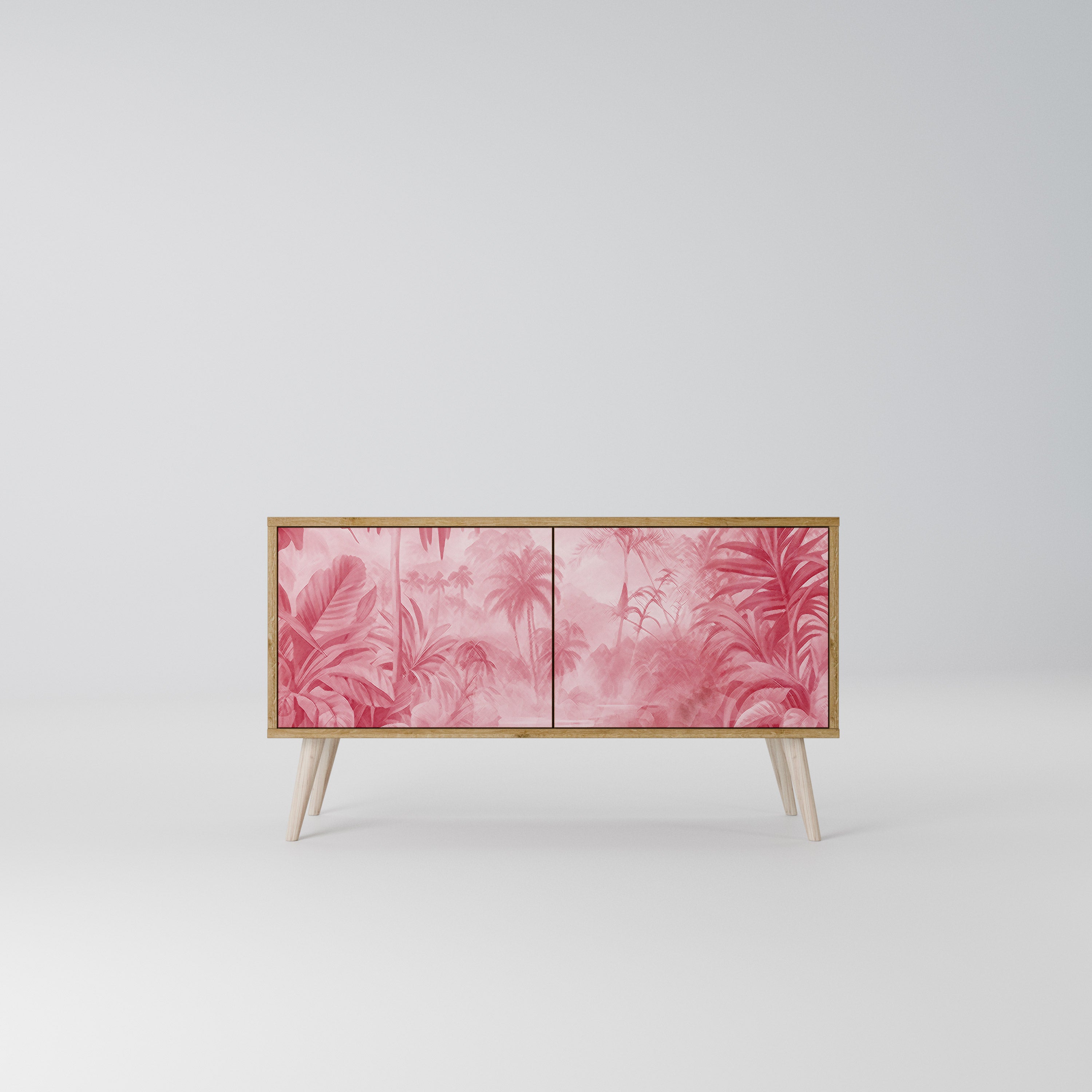 SWEET TROPICS Kompakt TV-bänk med 2 dörrar