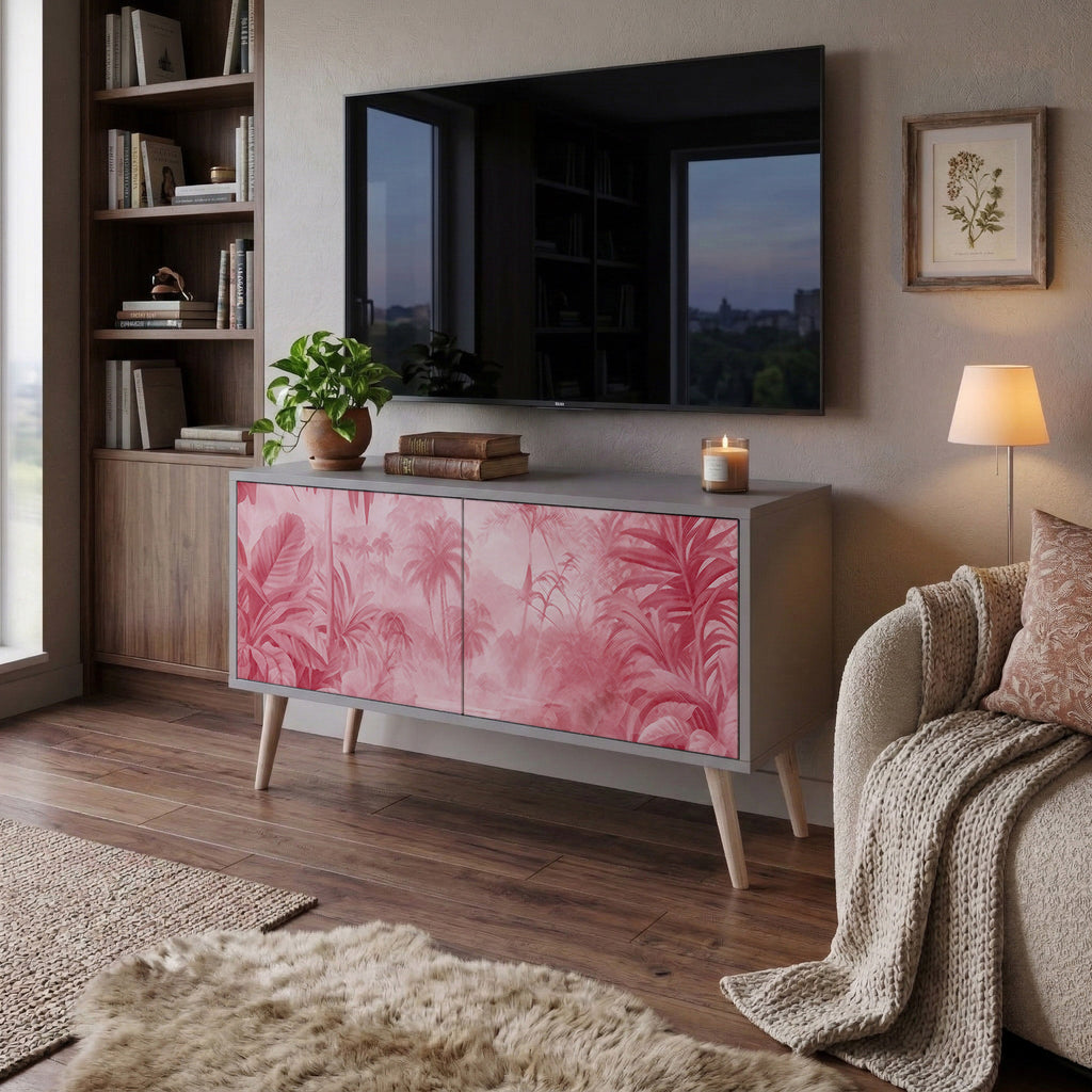 SWEET TROPICS Kompakt TV-bänk med 2 dörrar