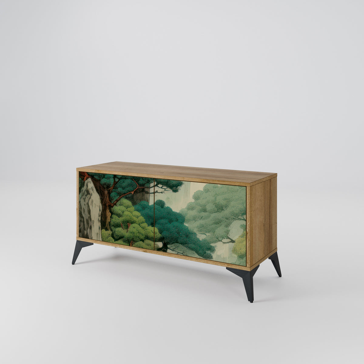 VERDURE ABYSS Kompakt TV-bänk med 2 dörrar