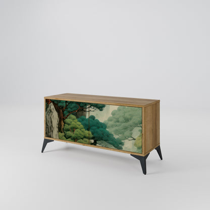 VERDURE ABYSS Kompakt TV-bänk med 2 dörrar