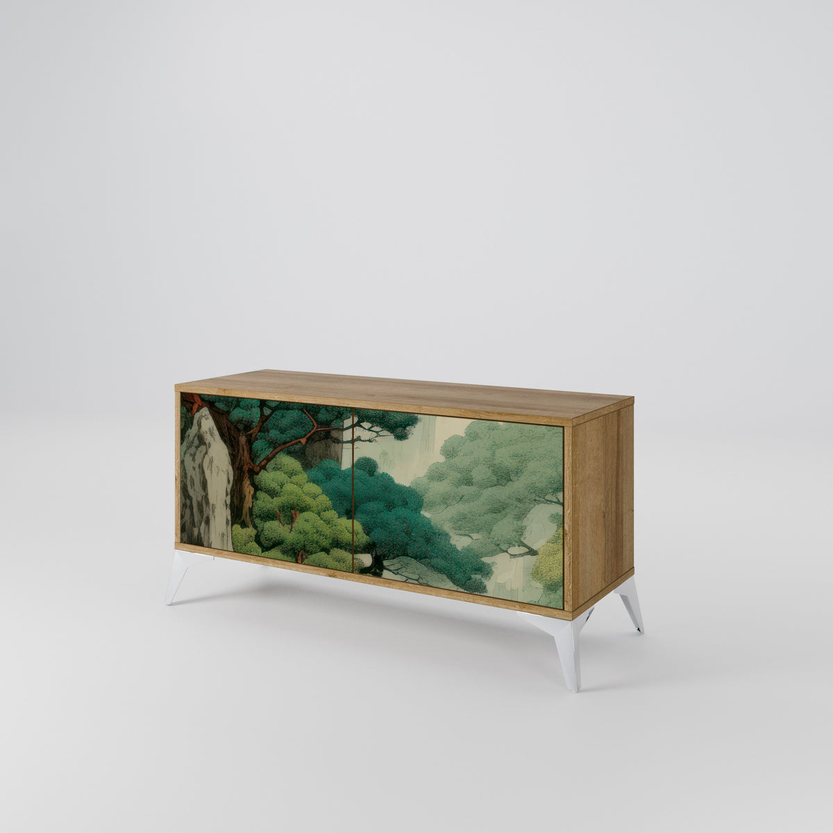 VERDURE ABYSS Kompakt TV-bänk med 2 dörrar