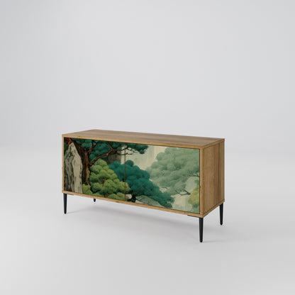 VERDURE ABYSS Kompakt TV-bänk med 2 dörrar