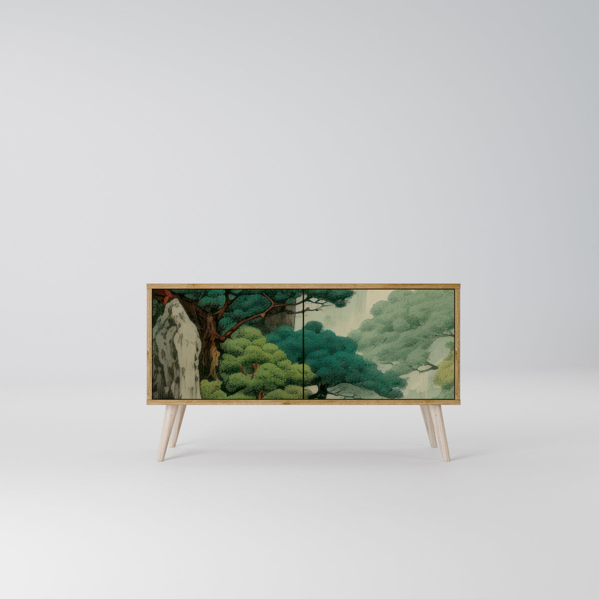 VERDURE ABYSS Kompakt TV-bänk med 2 dörrar