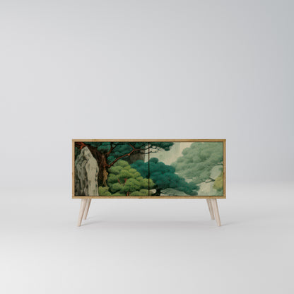 VERDURE ABYSS Kompakt TV-bänk med 2 dörrar