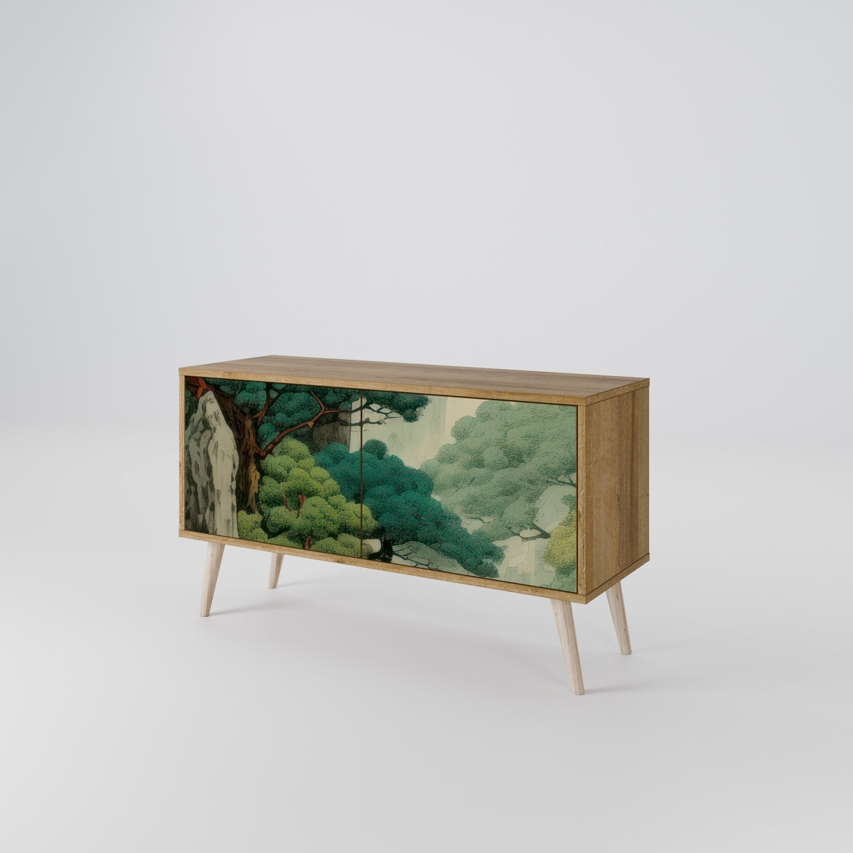 VERDURE ABYSS Kompakt TV-bänk med 2 dörrar