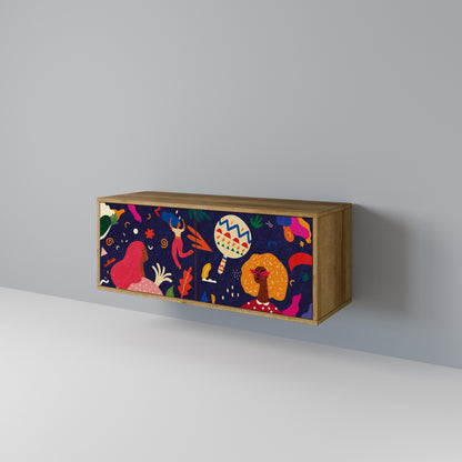 FESTIVE PLEASURES Kompakt TV-bänk med 2 dörrar