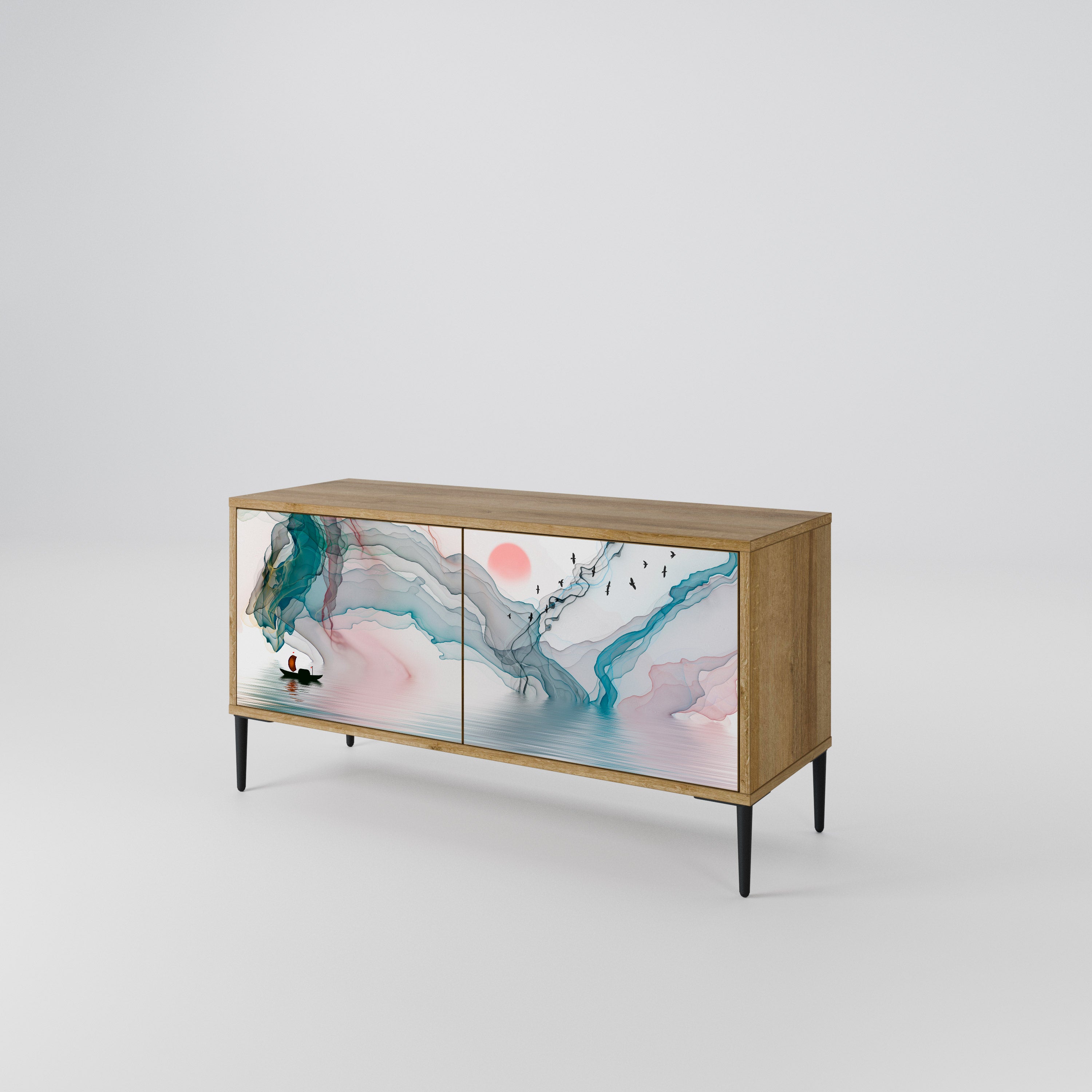 VELVET CROSSING Compact 2-Door TV Cabinet