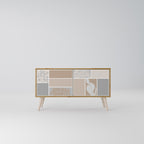 TROPICAL SHAPES Compact 2-Door TV Cabinet