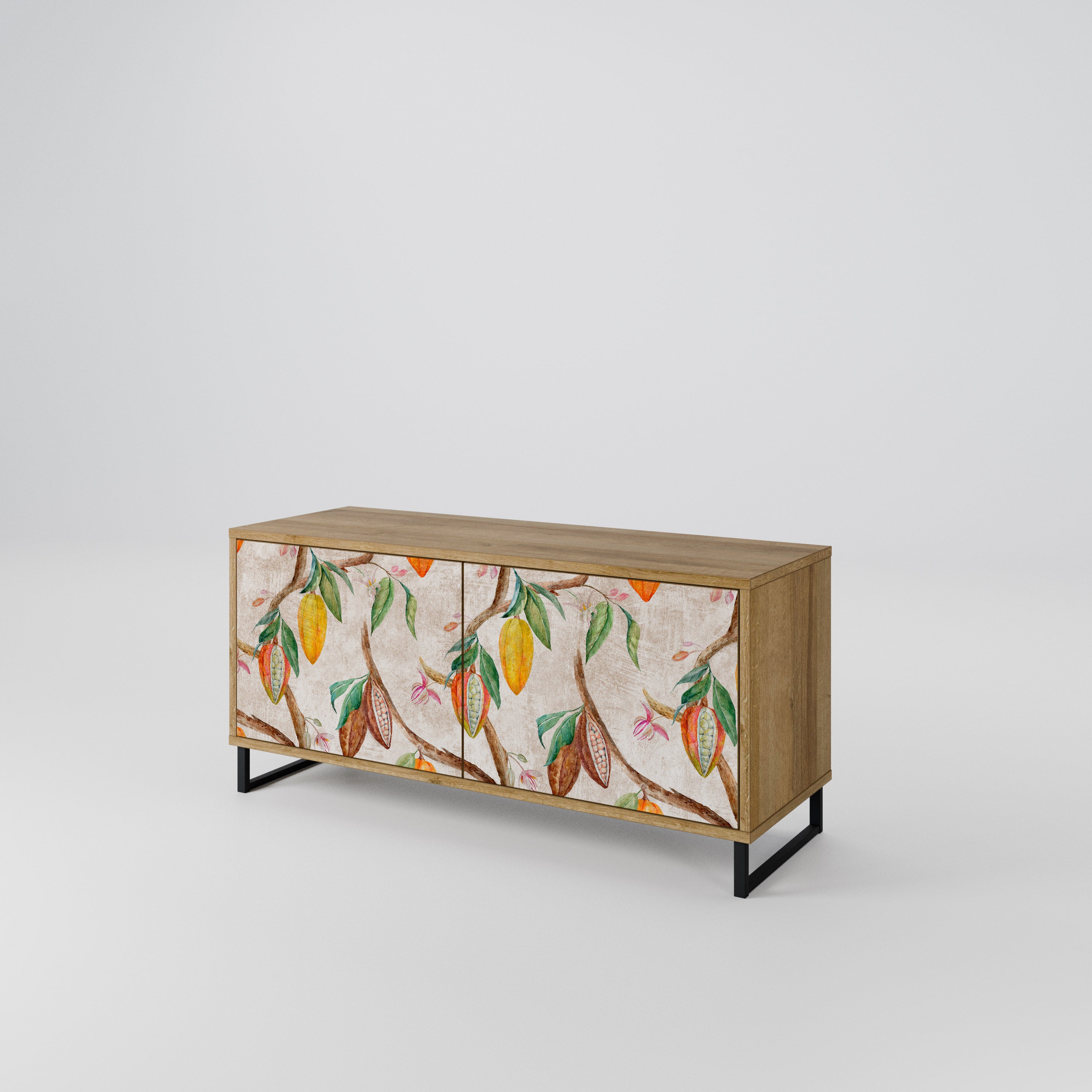 COCOA FRUITS Compact 2-Door TV Cabinet