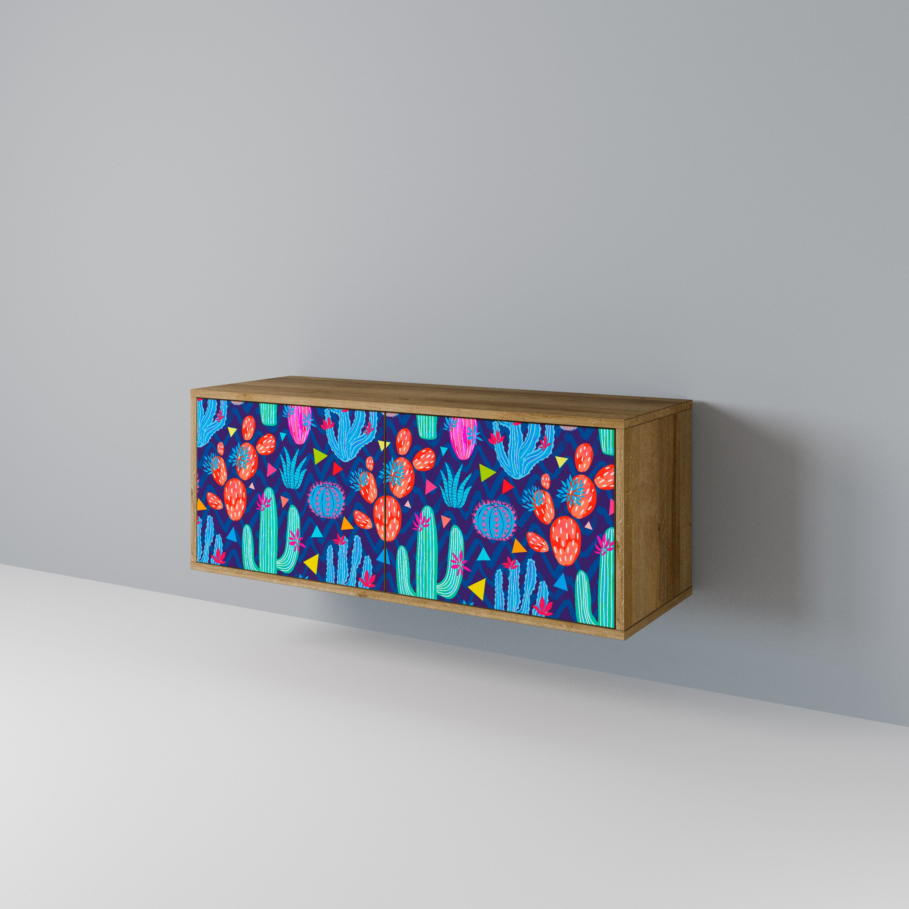 CACTUS VIBES Compact 2-Door TV Cabinet