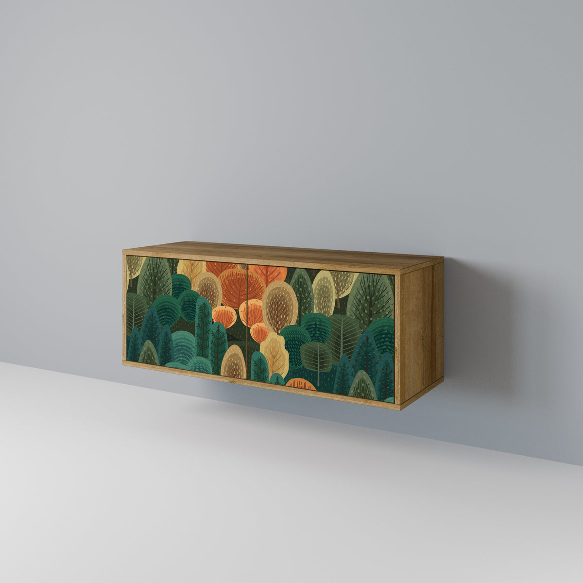 AUTUMN KALEIDOSCOPE Kompakt TV-bänk med 2 dörrar