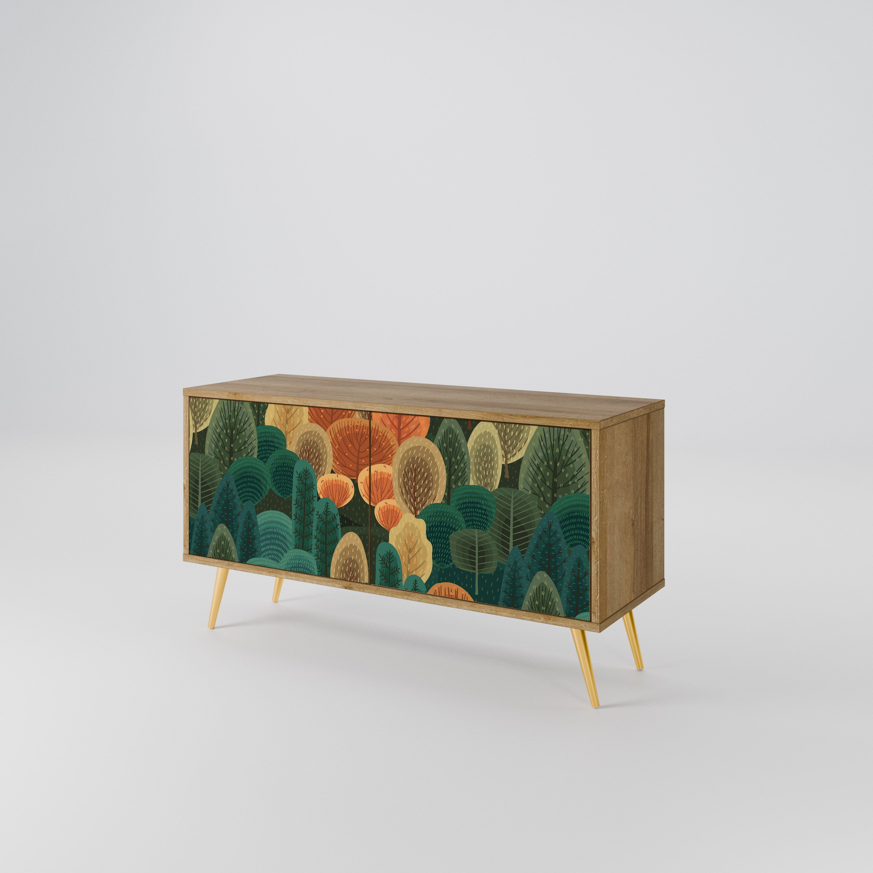 AUTUMN KALEIDOSCOPE Compact 2-Door TV Cabinet