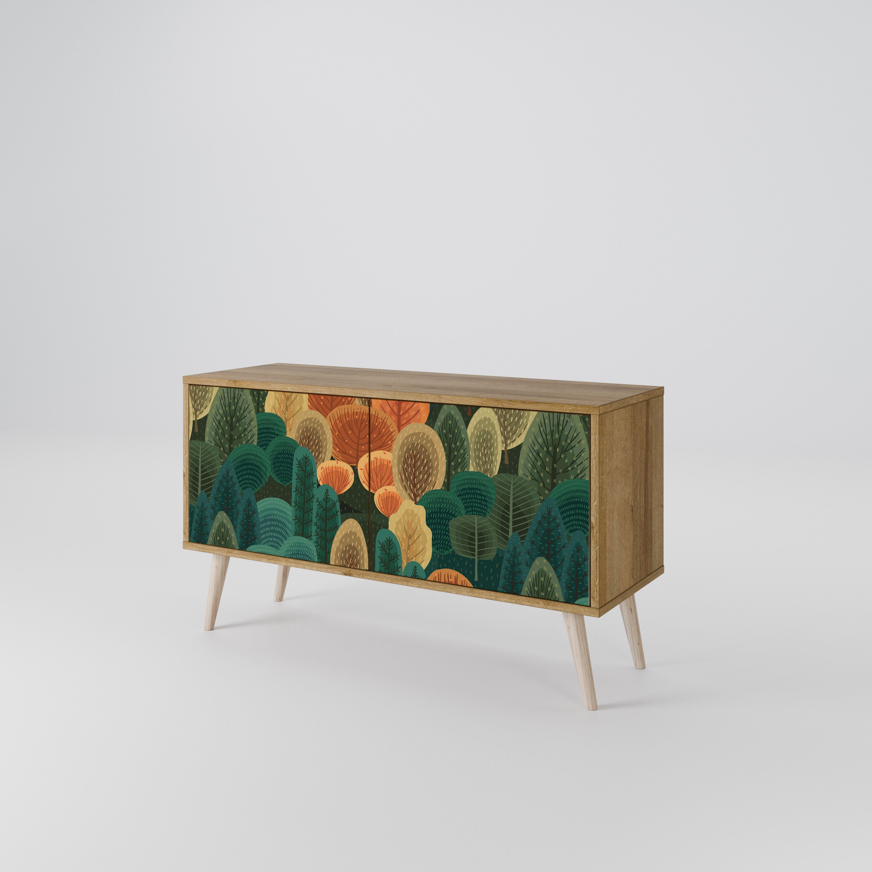 AUTUMN KALEIDOSCOPE Compact 2-Door TV Cabinet