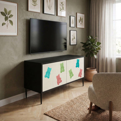 GUMMY BEARS Kompakt TV-bänk med 2 dörrar