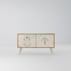 DELICATE BEAUTY Compact 2-Door TV Cabinet