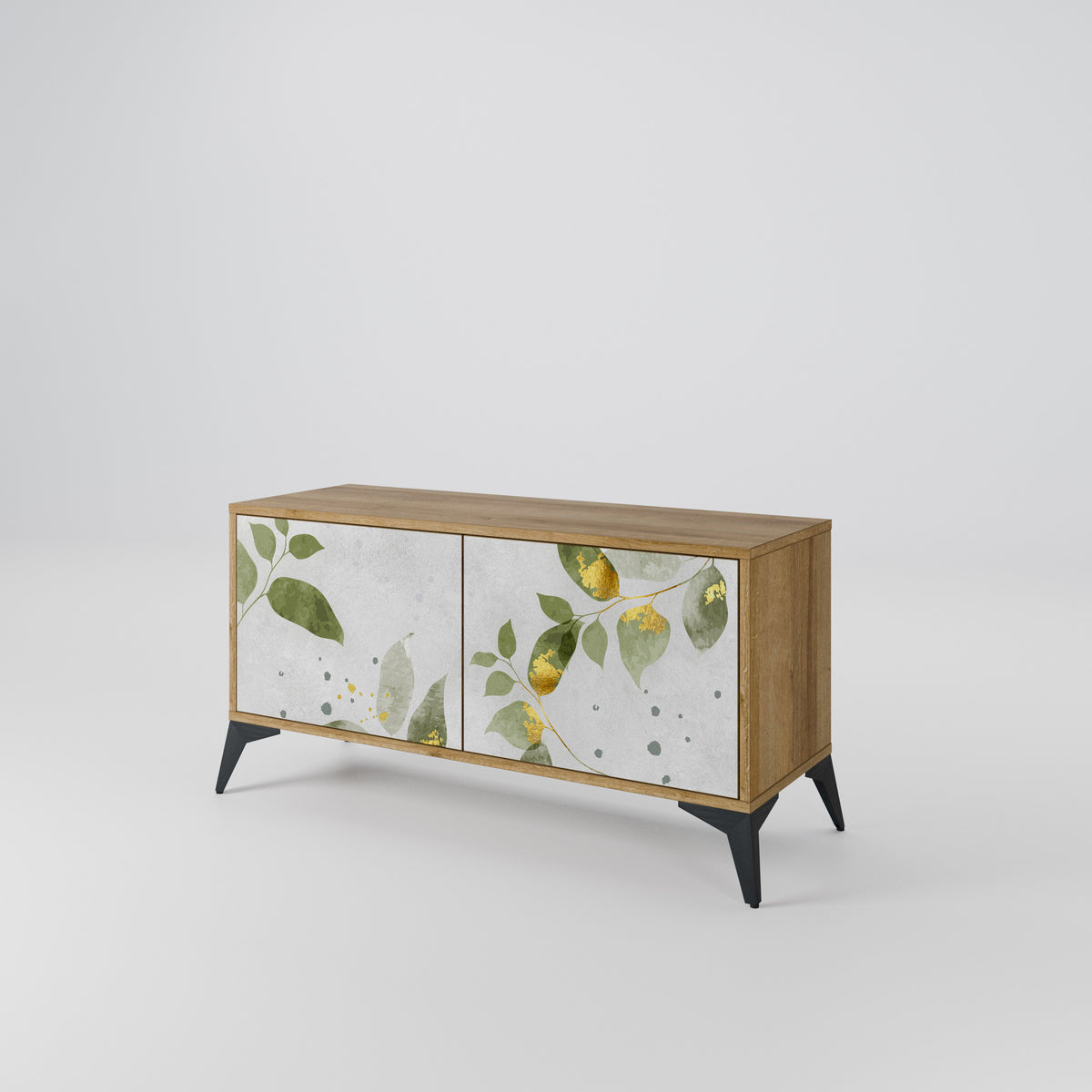 ELEGANT BOTANICS Kompakt TV-bänk med 2 dörrar