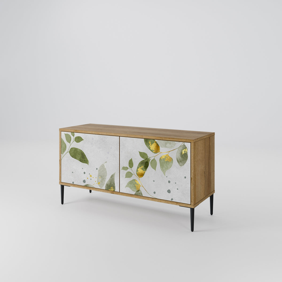ELEGANT BOTANICS Kompakt TV-bänk med 2 dörrar