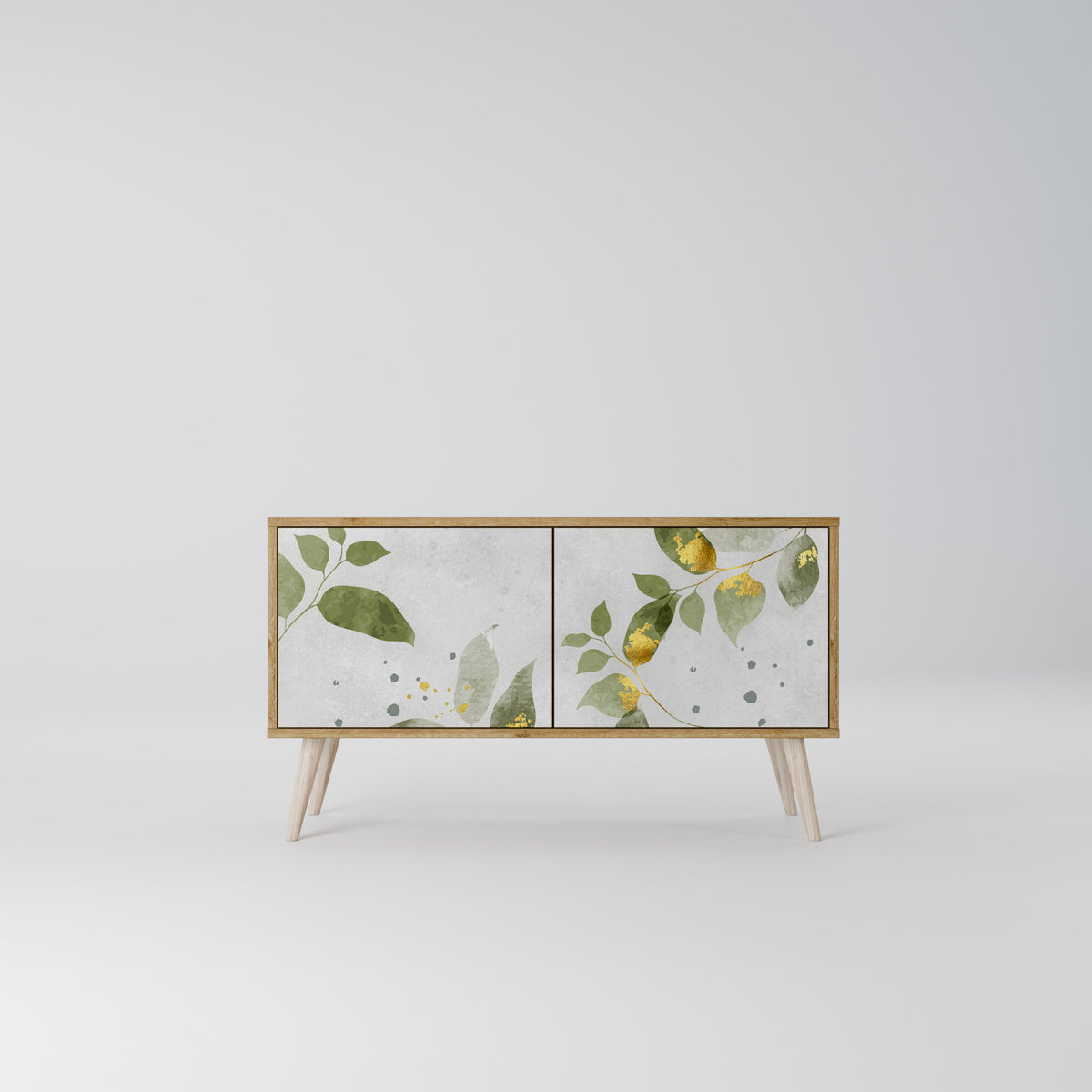 ELEGANT BOTANICS Kompakt TV-bänk med 2 dörrar