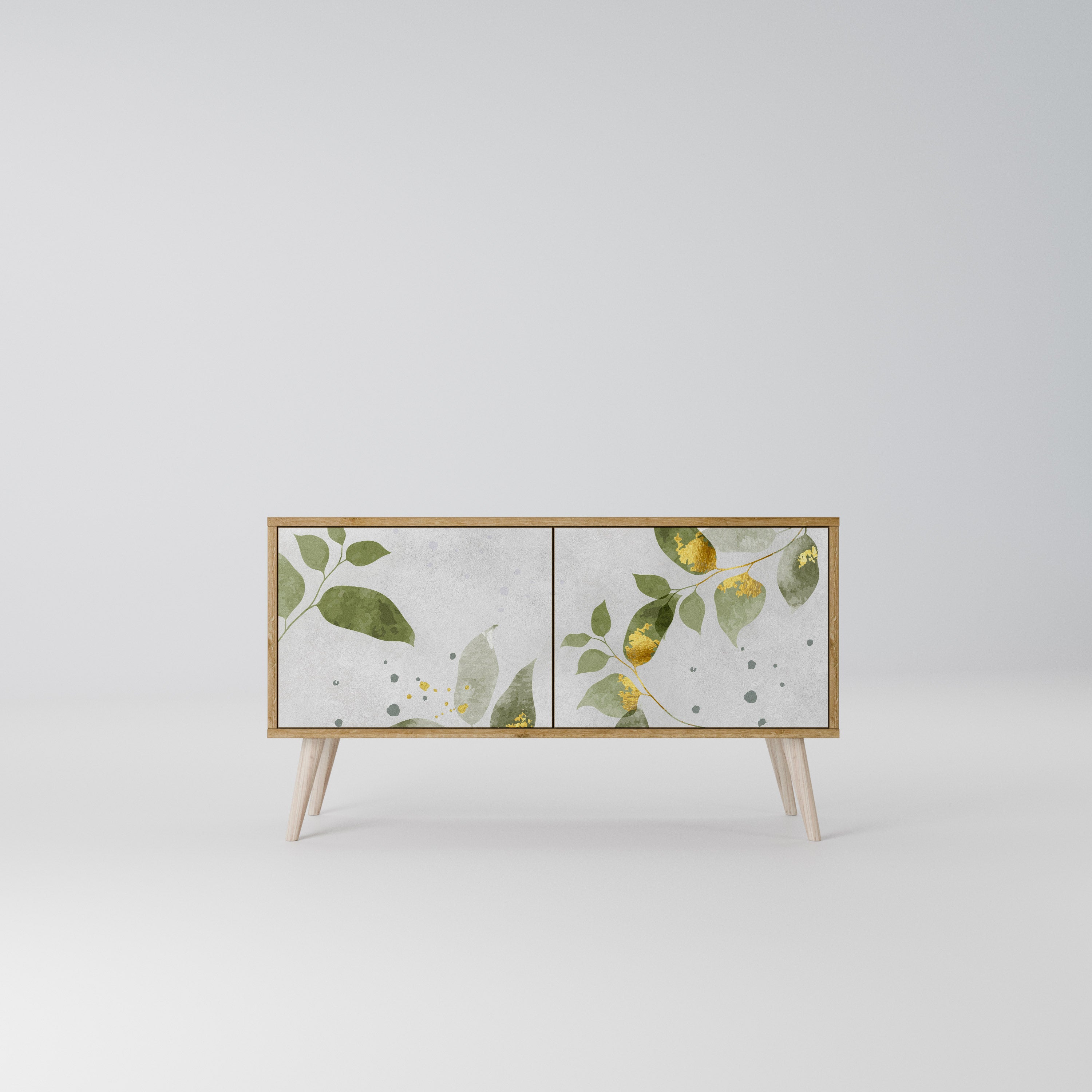 ELEGANT BOTANICS Kompakt TV-bänk med 2 dörrar