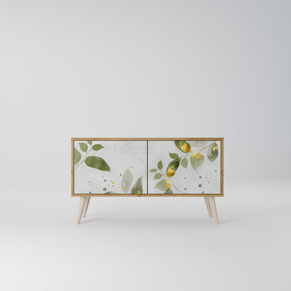 ELEGANT BOTANICS Kompakt TV-bänk med 2 dörrar