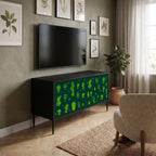 DESERT GREEN Kompakt TV-bänk med 2 dörrar